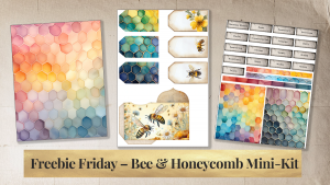 freebie friday Bee and Honeycomb Mini Kit Printable