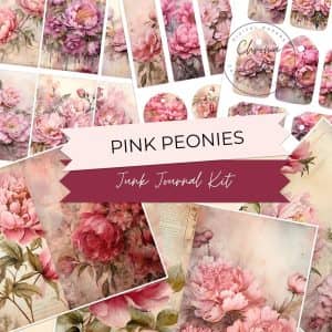 Pink Peonies Journal Kit