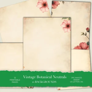 Tea Dyed Linen Background Paper